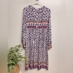 Boho midi dress